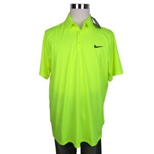 Nike Golf Polo Shirt Size Xl Volt Green 